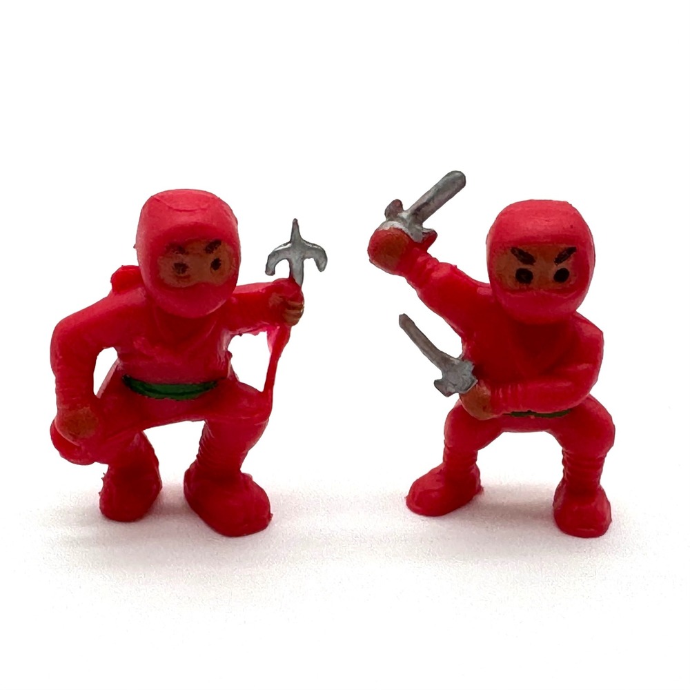 Ninja Mites Red Mini Figures 1" Vending Machine Toy Martial Arts‎ Lot